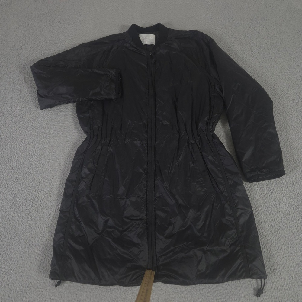 Athleta Jacket Womens Large Black Summit Insulated Parka Primaloft Lightweight